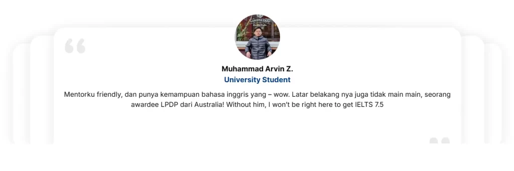 Testimoni kursus ielts lister